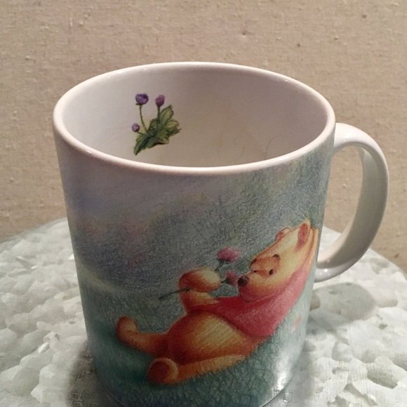 Winnie The Pooh Simply Pooh Big Coffee Mug Cup Colored Pencil Drawn Pooh Piglet - Picture 4 of 6